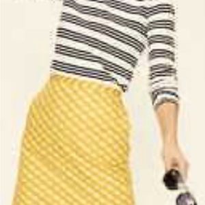 Boden Printed Cotton A-line Skirt